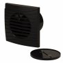 Ventilátor tichý Dalap 100 DARK se zpětnou klapkou