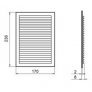 Ventilační mřížka plast 251x182 mm MV125s