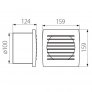 WC ventilátor Kanlux AERO 100B ložiska