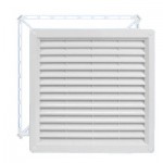 Ventilační mřížka plastová VM 300x300 B bílá s rámečkem Ventilační mřížka plastová VM 300x300 B bílá s rámečkem