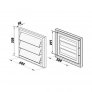Ventilační mřížka se žaluzií GR 600x300 mm