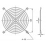 Mřížka na ventilátor 120x120 SUNON FG-12