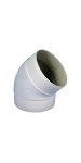 Ohybové koleno 125 mm/45st. PVC