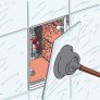 Revizní magnetická dvířka pod obklad 300x300 MPCV11
