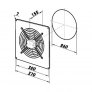 Ventilátor nástěnný OV 2D 250 / 400V