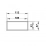 Záslepka plochého kanálu 110 x 55 mm PVC 5556