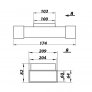 Redukce roztrojka 2x204x60 mm/100 mm PVC 631