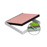 Protipožární revizní dvířka pod obklad do zdiva 200x200x25 EI45 US