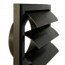 Ventilační mřížka se žaluzií 154x154-100mm/MV100VJ hnědá