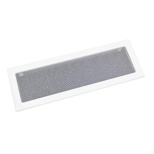 Krbová ventilační mřížka Haco LKM 170x490 bílá
