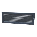Krbová ventilační mřížka se žaluzií Haco LKM 170x490 grafit