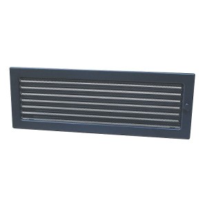 Krbová ventilační mřížka se žaluzií Haco LKM 170x490 grafit