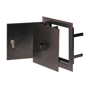 Komínová dvířka dvojitá hnědá měď 140 x 140 mm DMW81AN