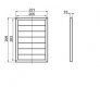 Ventilační mřížka se žaluzií 299x221 mm MV160 J
