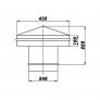 Ventilační protidešťová hlavice PS 250 mm