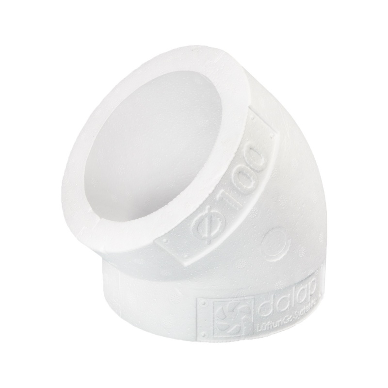 Potrubní izolace EPS 491 pro kruhové koleno 100 mm/45st. - Kliknutím na obrázek zavřete