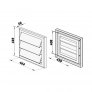 Ventilační mřížka se žaluzií GR 450x400 mm