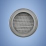 Ventilační mřížka nerez kulatá Haco NVM 75
