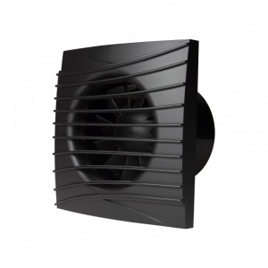 Ventilátor tichý Dalap 100 DARK se zpětnou klapkou