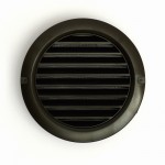 Hnědá ventilační mřížka kulatá MV 100 mm bVs Hnědá ventilační mřížka kulatá MV 100 mm bVs