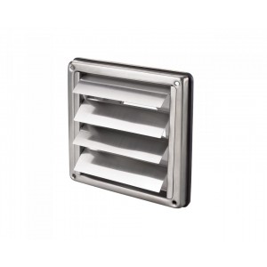 Nerez ventilační mřížka se žaluzií a přírubou MVM125VJN