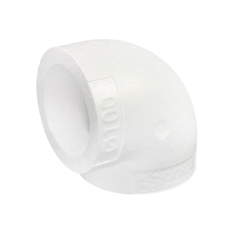 Potrubní izolace EPS 121 pro kruhové koleno 100 mm/90st. - Kliknutím na obrázek zavřete