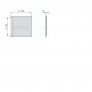 Ventilační mřížka 150x150 mm MVM150s Zn