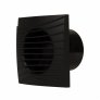 Ventilátor tichý Dalap 100 DARK se zpětnou klapkou