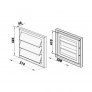 Ventilační mřížka se žaluzií GR 500x400 mm