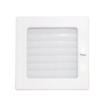Krbová ventilační mřížka se žaluzií Haco LKM 170x170 bílá