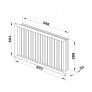 Ventilační mřížka 600x600 mm NUN