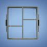 Ventilační mřížka nerez Haco NVM 200x200