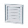Kovová bílá ventilační mřížka se žaluzií GRM 485 x 485 mm