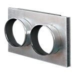 Redukce do krbové mřížky dvojitá PMK 162x262/125 mm Redukce do krbové mřížky dvojitá PMK 162x262/125 mm