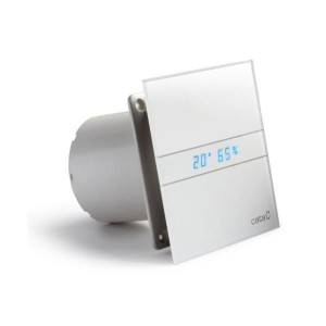 Ventilátor se skleněným panelem Cata e100 GTH časovač, senzor vlhkosti