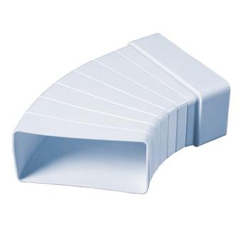 Ohyb plochého kanálu nastavitelný 110x55 mm PVC - Kliknutím na obrázek zavřete