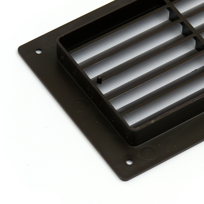Ventilační mřížka do dveří 368x130 mm MV350-hnědá - Kliknutím na obrázek zavřete