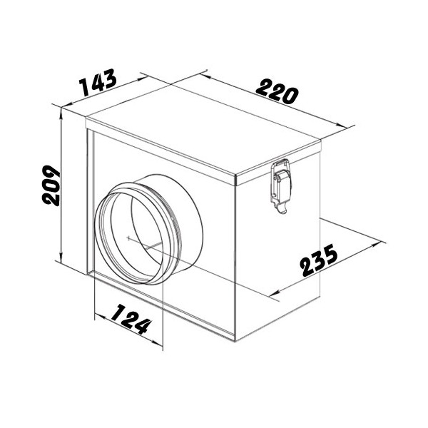 Vzduchový filtr 125 mm FB 125 pro čištění vzduchu - Kliknutím na obrázek zavřete