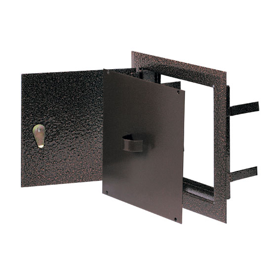 Komínová dvířka dvojitá hnědá měď 140 x 140 mm DMW81AN - Kliknutím na obrázek zavřete