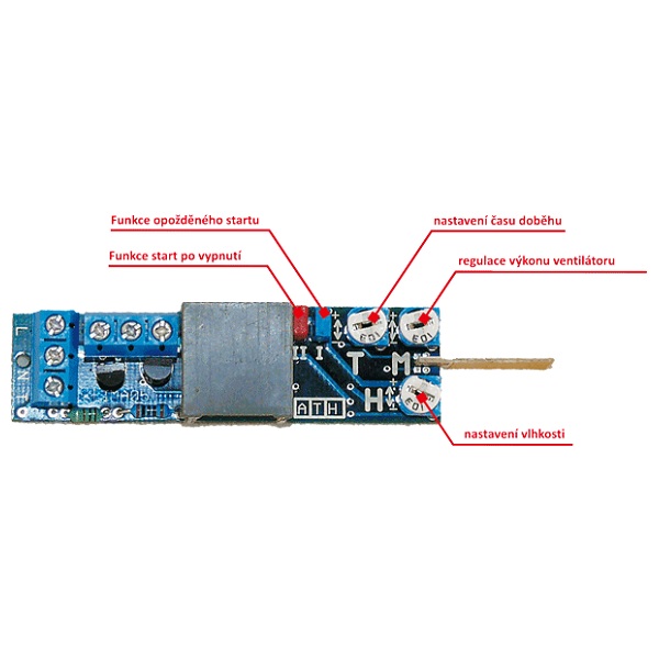 Regulátor otáček elektronika PRIMO AT - žaluzie, čas.spínač - Kliknutím na obrázek zavřete