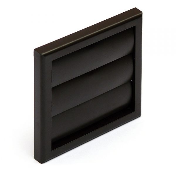 Ventilační mřížka se žaluzií 154x154 mm/MV100J hnědá - Kliknutím na obrázek zavřete