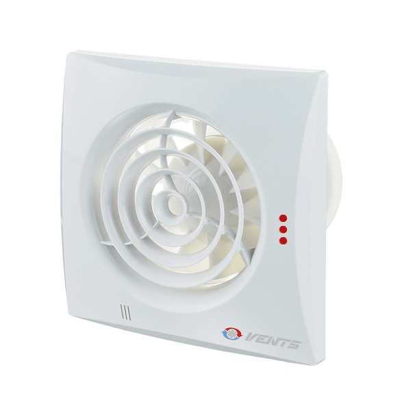 Ventilátor tichý VENTS 125 Quiet TH s časovým spínačem a čidlem vlhkosti - Kliknutím na obrázek zavřete