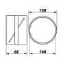 Zpětná klapka 150 mm PVC