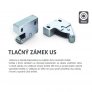 Revizní dvířka pod sádrokarton RDLp 400 x 400 x 12,5 GKBi US, těsnění, ZEL