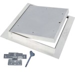 Revizní dvířka akustická pod sádrokarton 500 x 500 x 25 34dB klička