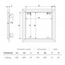 Revizní dvířka pod sádrokarton RDLp 600 x 600 x 12,5 GKBi US, těsnění, ZEL