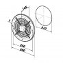 Ventilátor nástěnný OVK 2E 200
