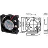 Ventilátor 12V/ 40x40 x 10mm/5322