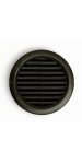 Hnědá ventilační mřížka kulatá MV 125 mm bVs