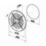 Ventilátor nástěnný OVK 1 200